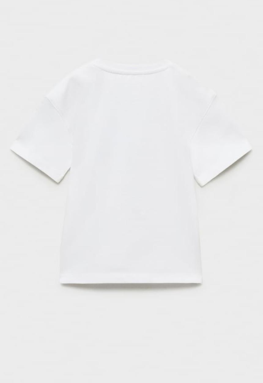 MANGO - T-shirt helicop - white