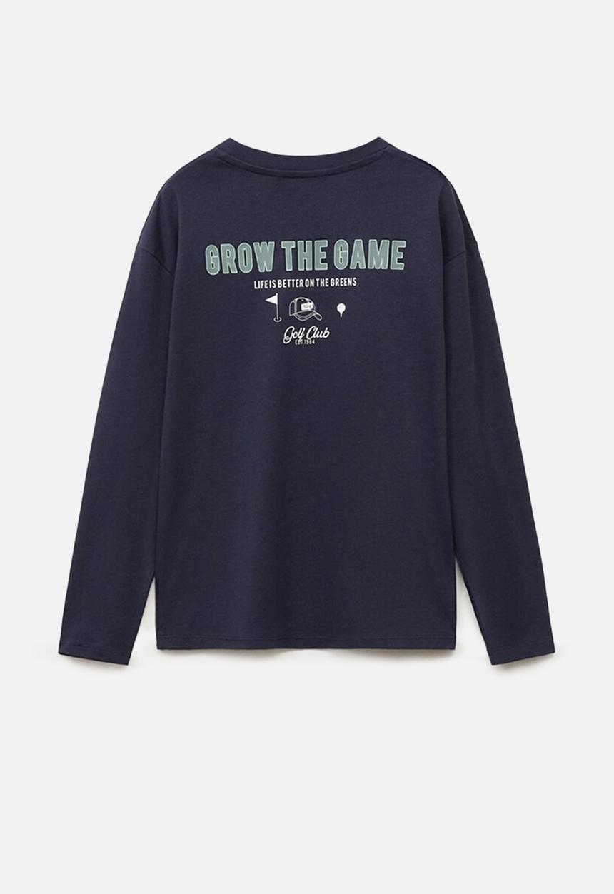 MANGO - T-shirt grow - navy