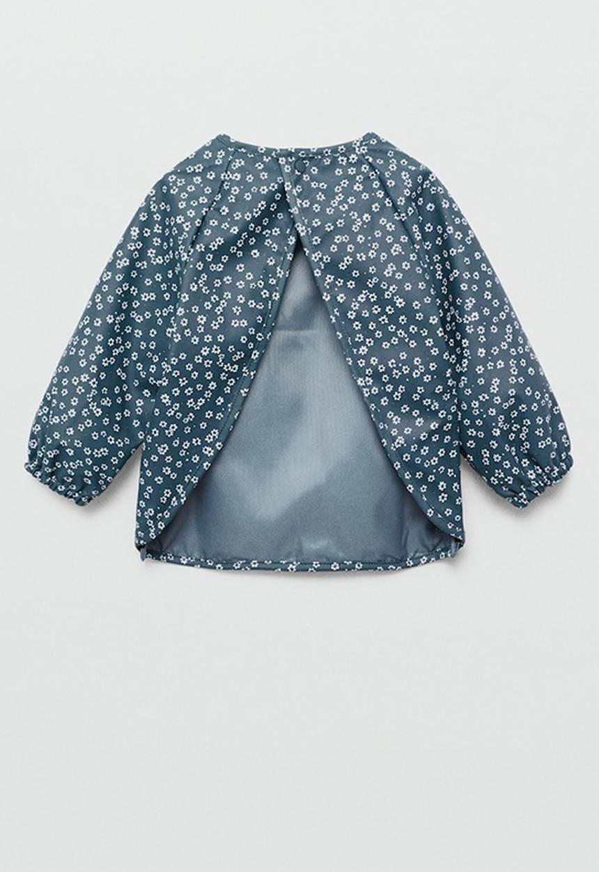 MANGO - Bib flower - medium blue