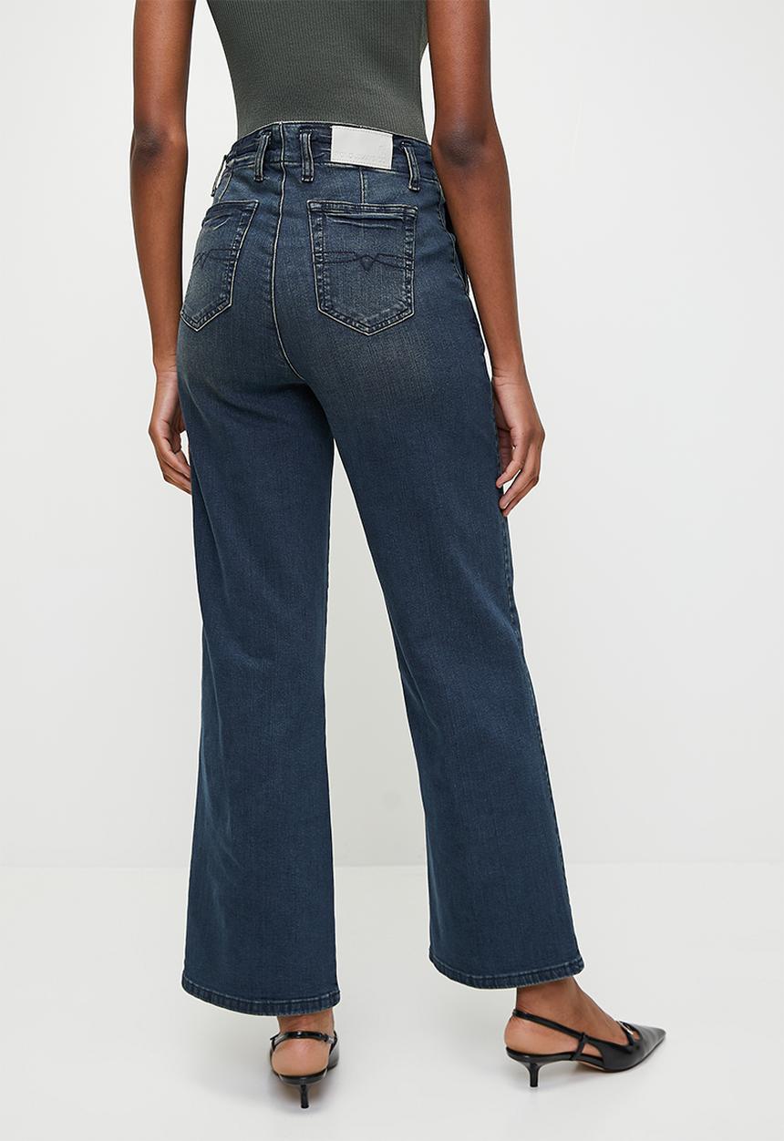 POLO - Wmn zendaya wide leg jean - stone wash