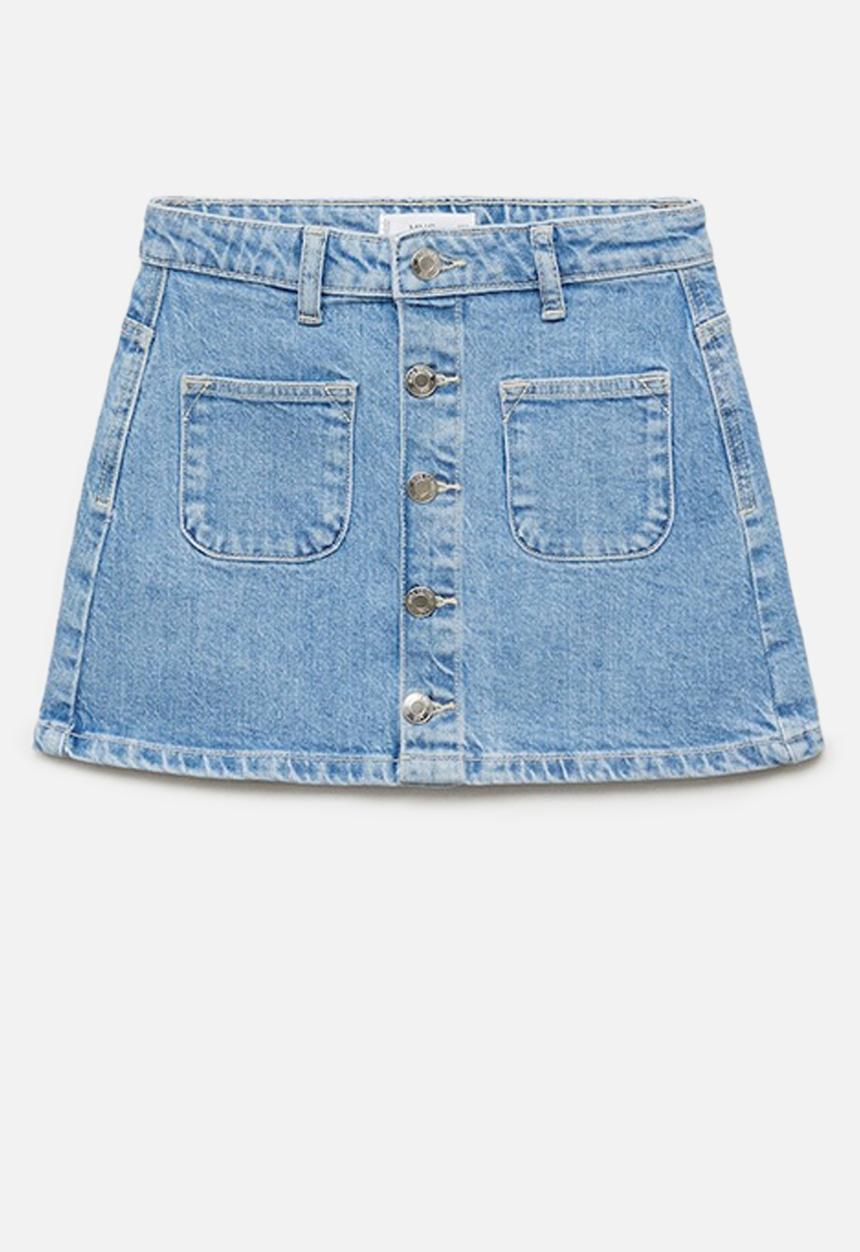 MANGO - Skirt lily8 - open blue