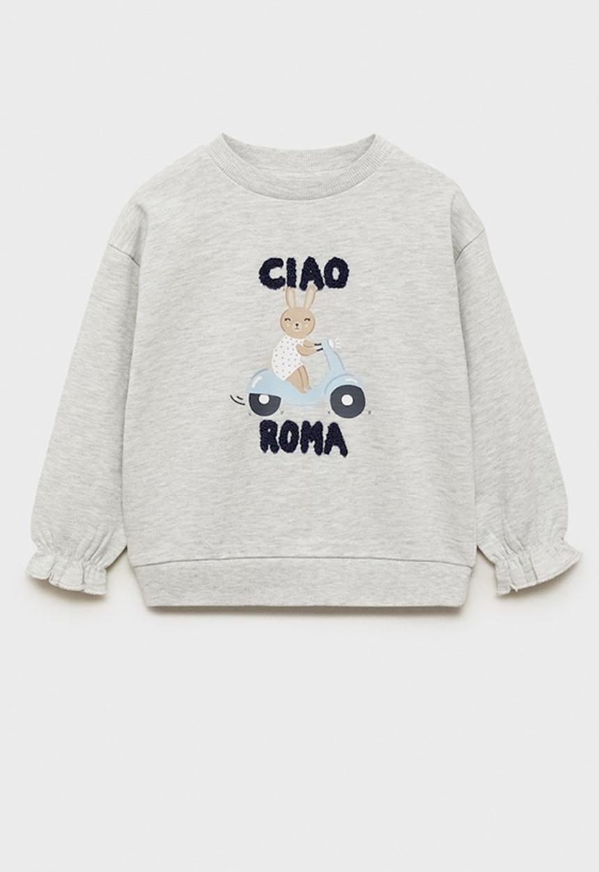MANGO - Sweatshirt ciao - lt pastel grey