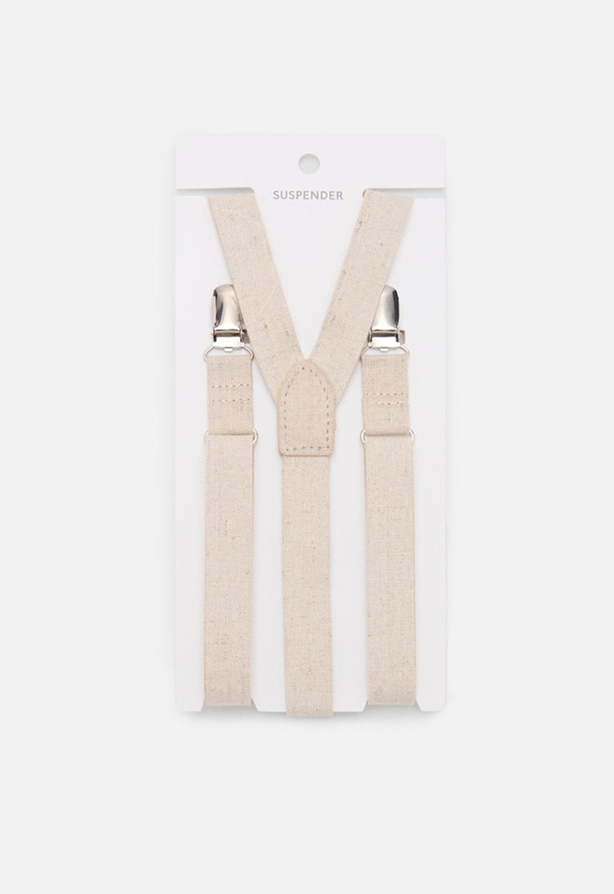 MANGO - Braces lino - light pastel brown