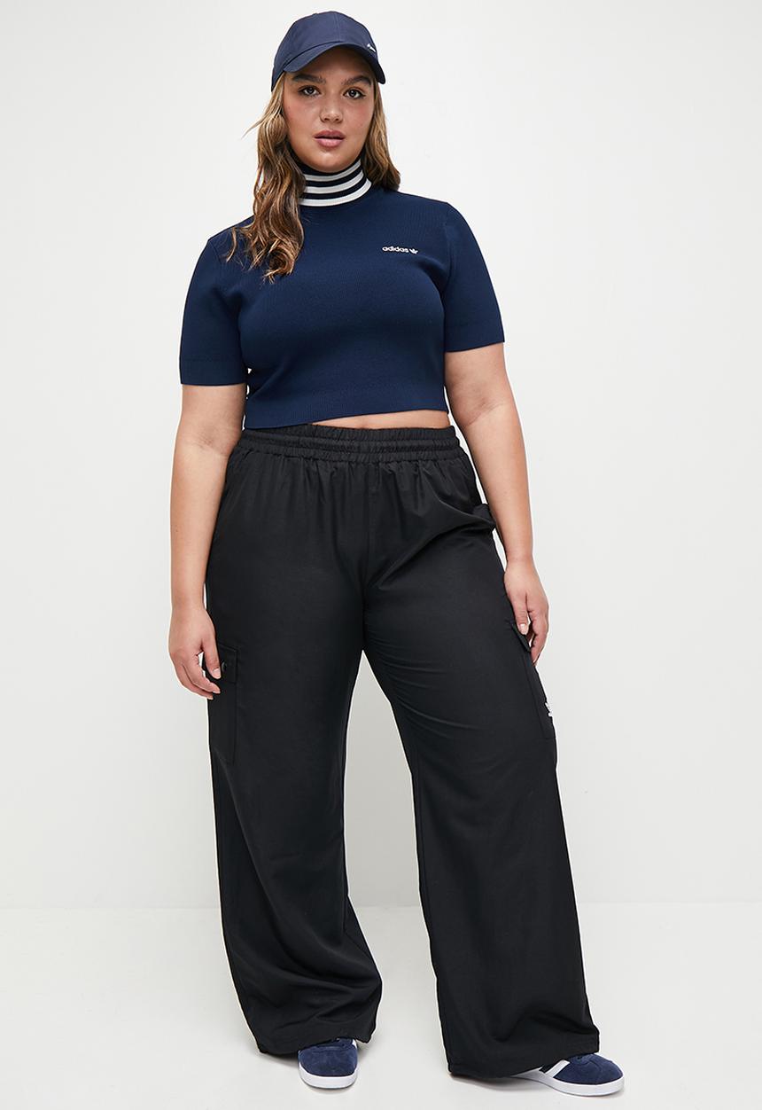 adidas Originals - Plus Crop Turtleneck - night Indigo/Off White