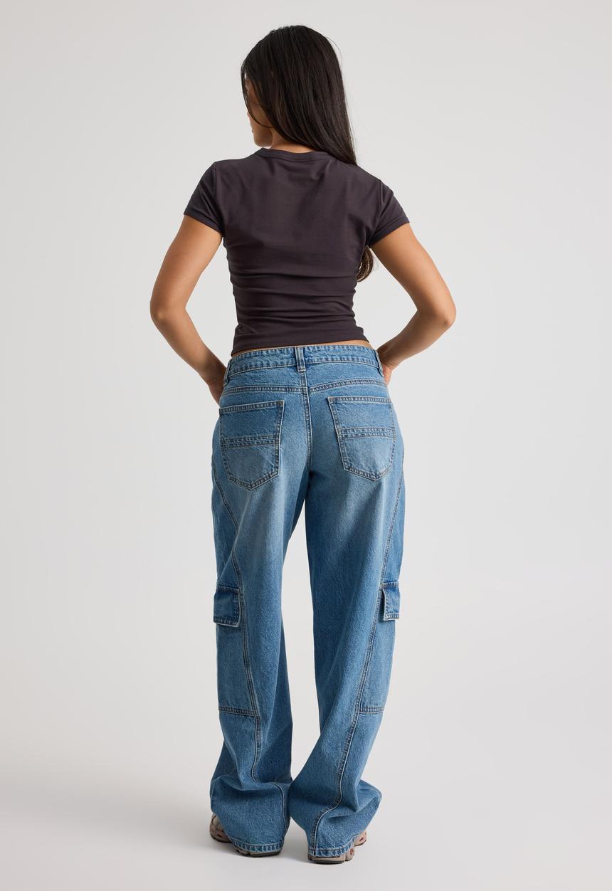 Factorie - Mid Rise Cargo Jean - Texas Blue