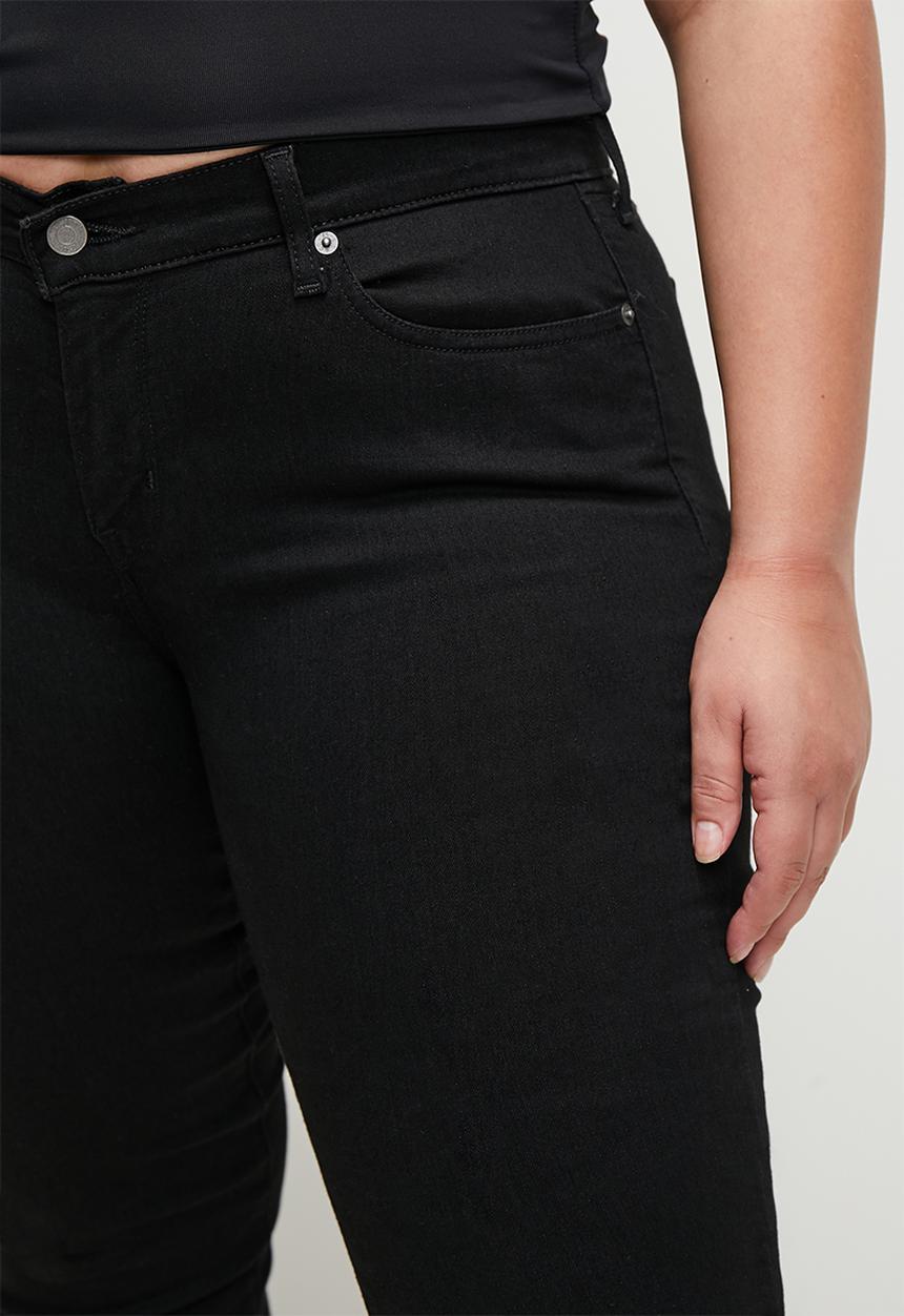 Levi’s® - Curvy straight za - black saturation