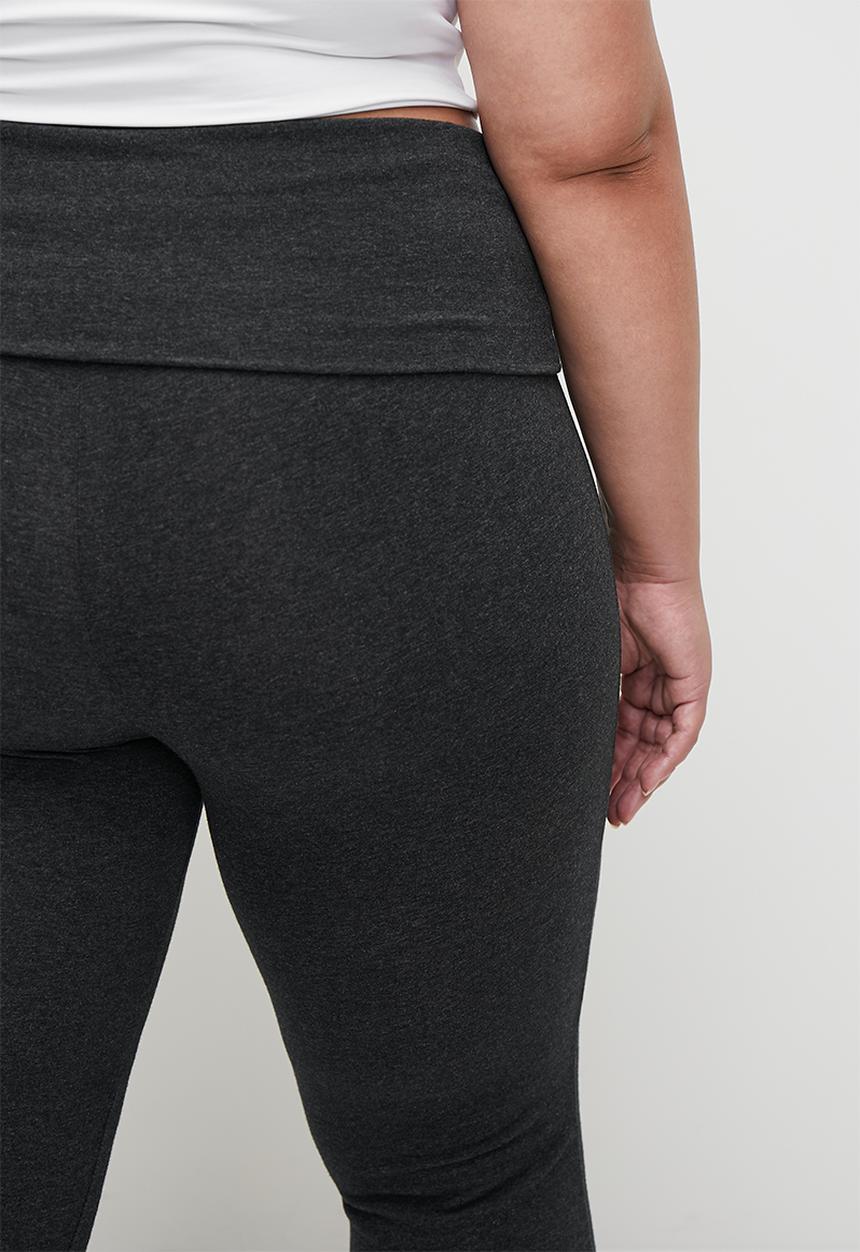 Cotton On - Plus Bella Bootleg Pant - Charcoal Marle