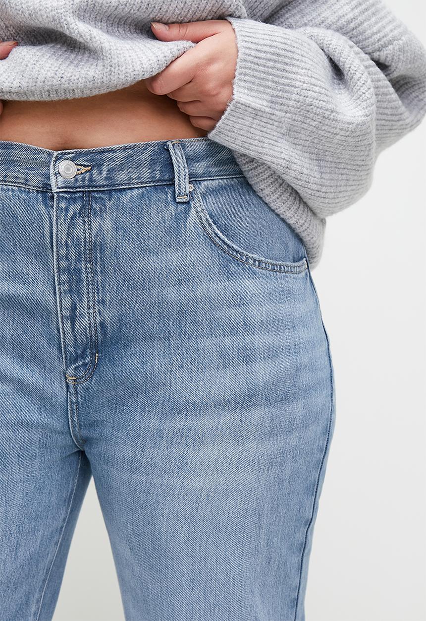 Cotton On - Plus Lyocell Straight Jean - Blue Cove