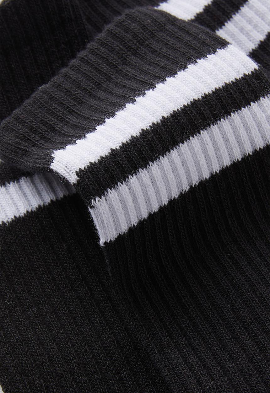 Cotton On - 3 Pack Essential Socks - Black/Sport Stripe