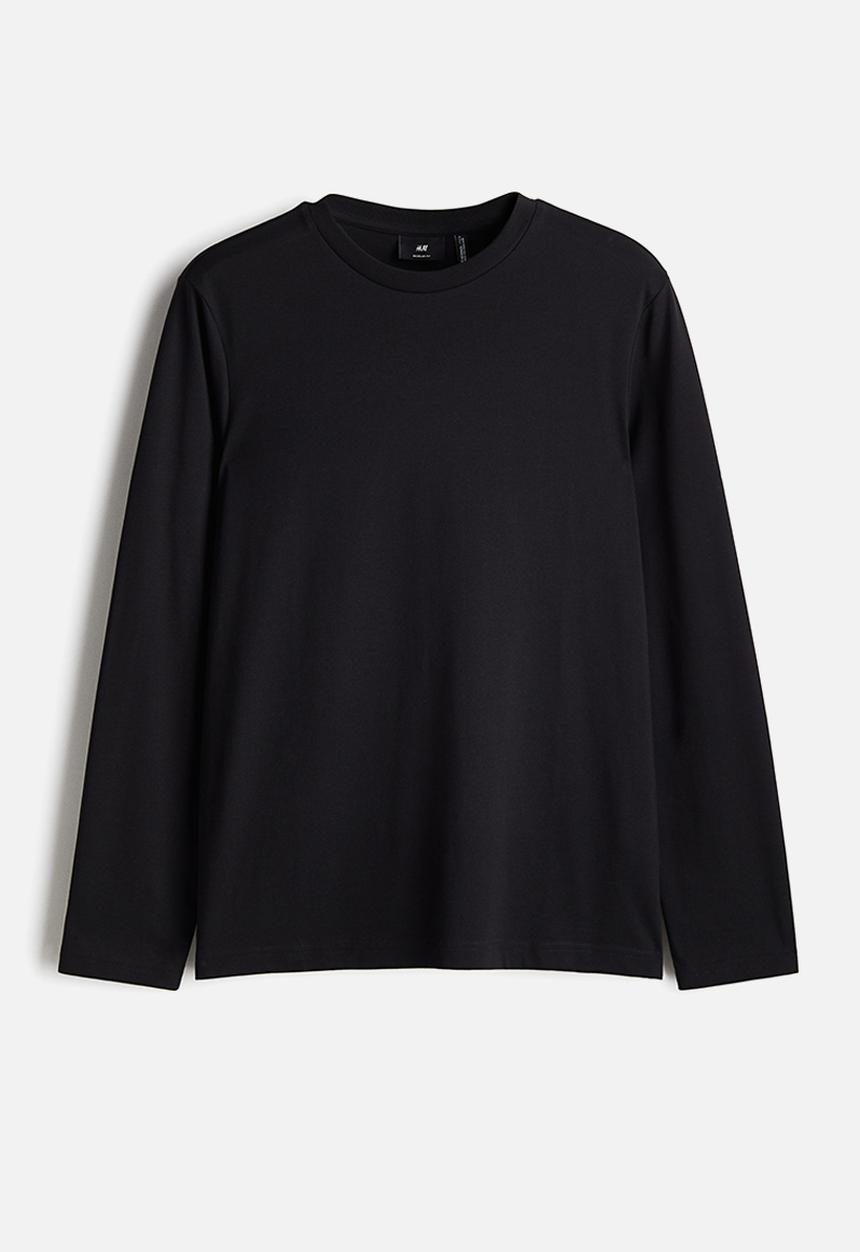 H&M - Thermolite® regular fit jersey top - black