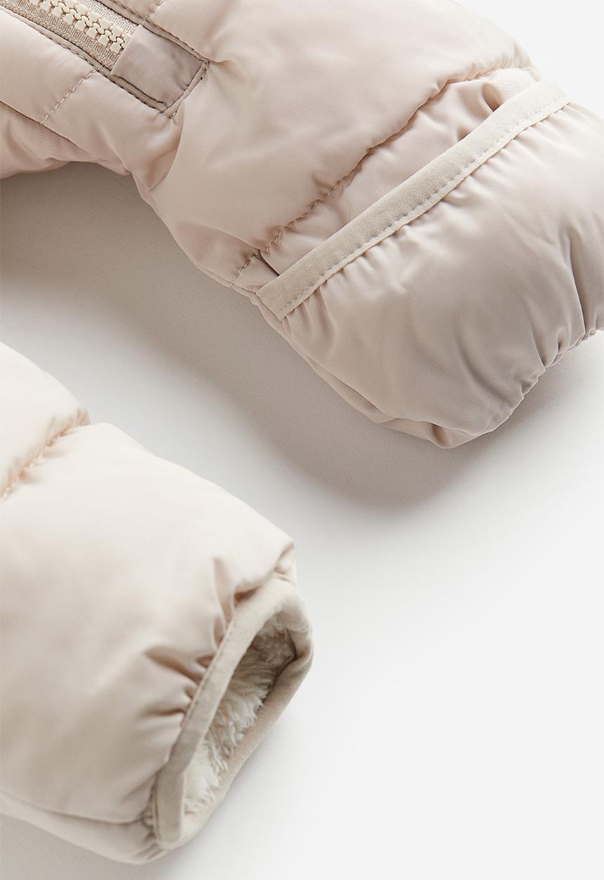 H&M - Pile-lined snowsuit - light greige