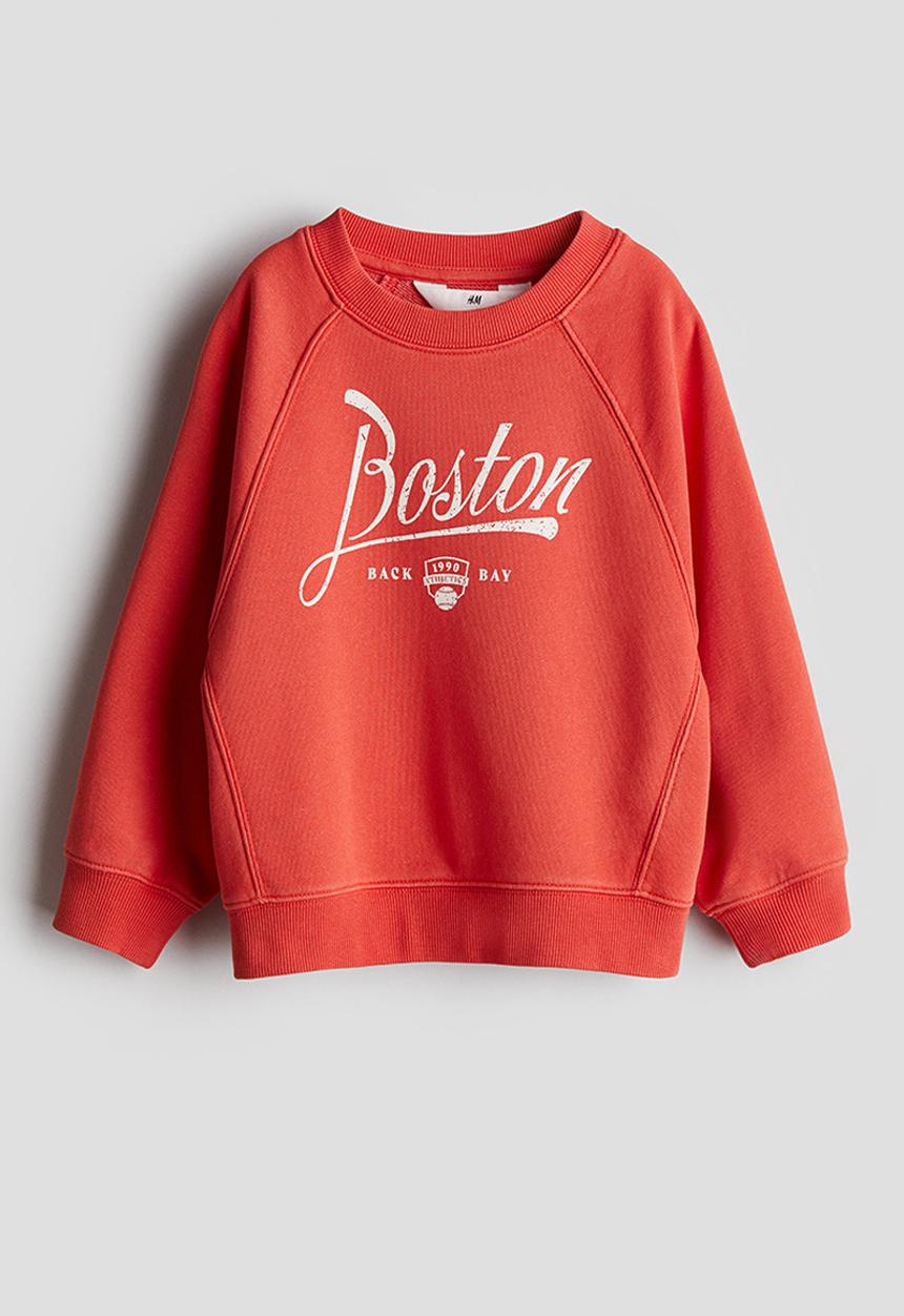 H&M - Crew-neck sweatshirt - red boston 