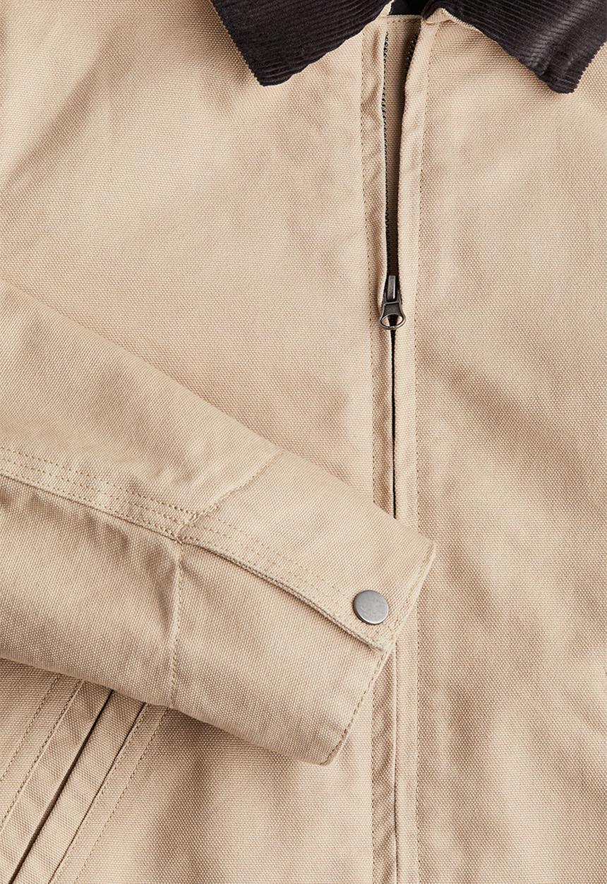 H&M - Cotton canvas jacket - beige 
