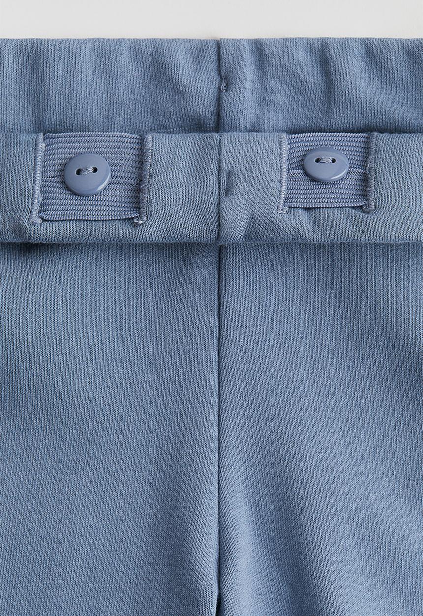 H&M - Leggings - light dusty blue hearts 