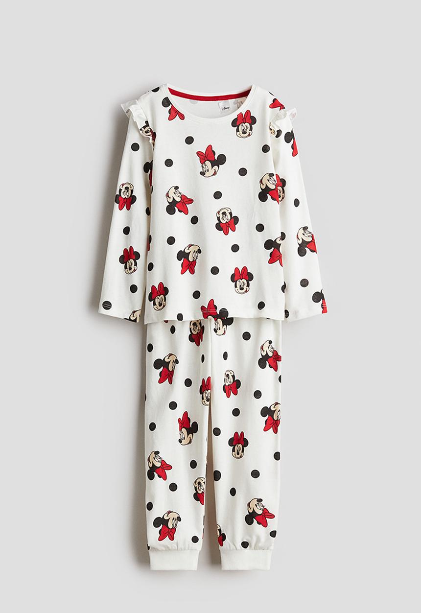 H&M - Jersey pyjamas - white/minnie mouse 