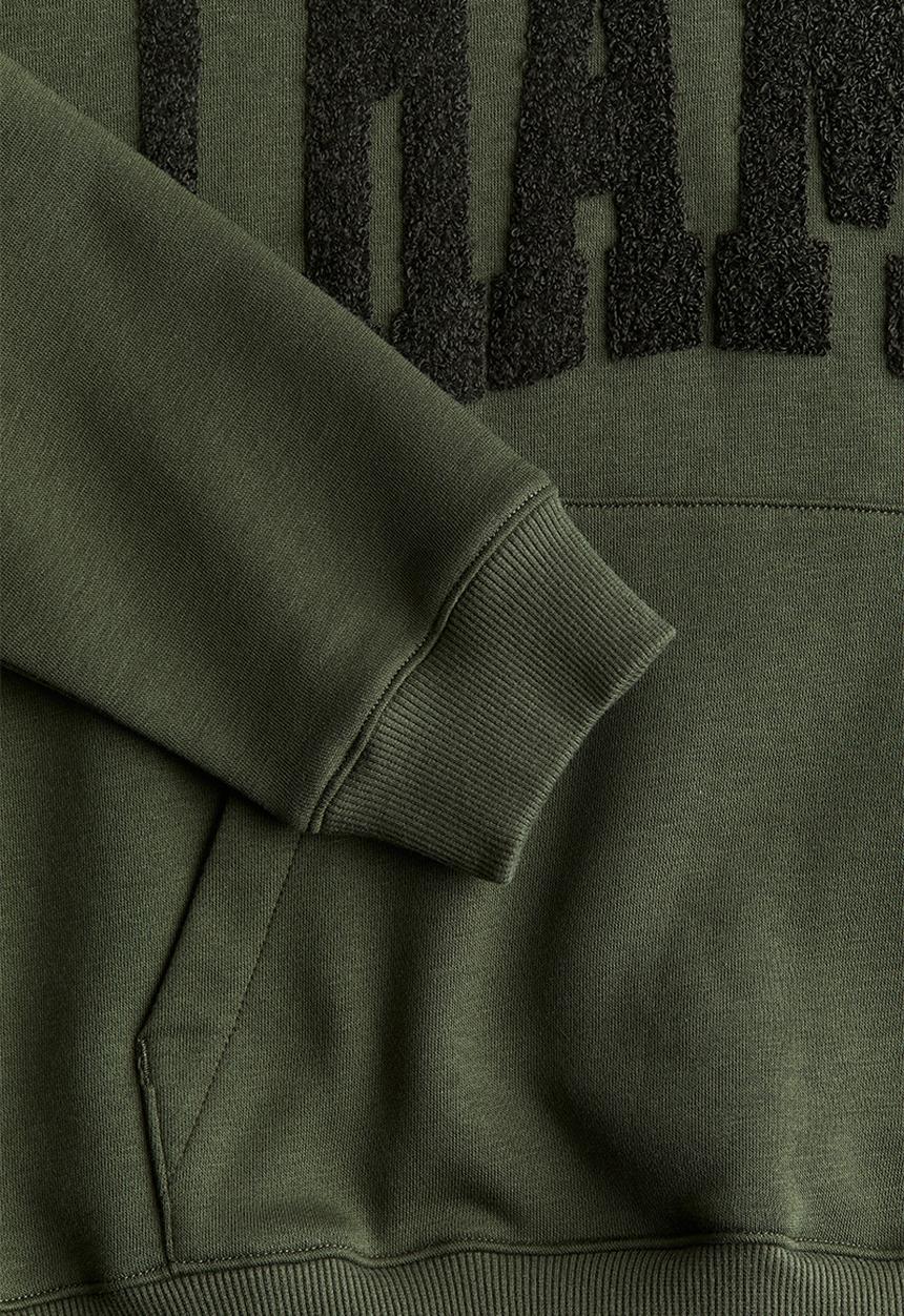 H&M - Hoodie - khaki green champs
