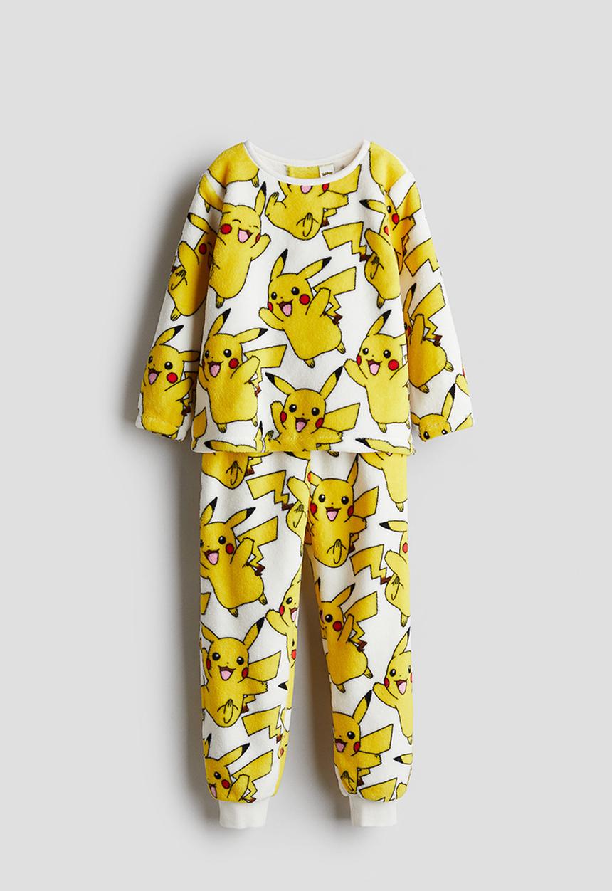 H&M - Velour pyjamas - white pokémon