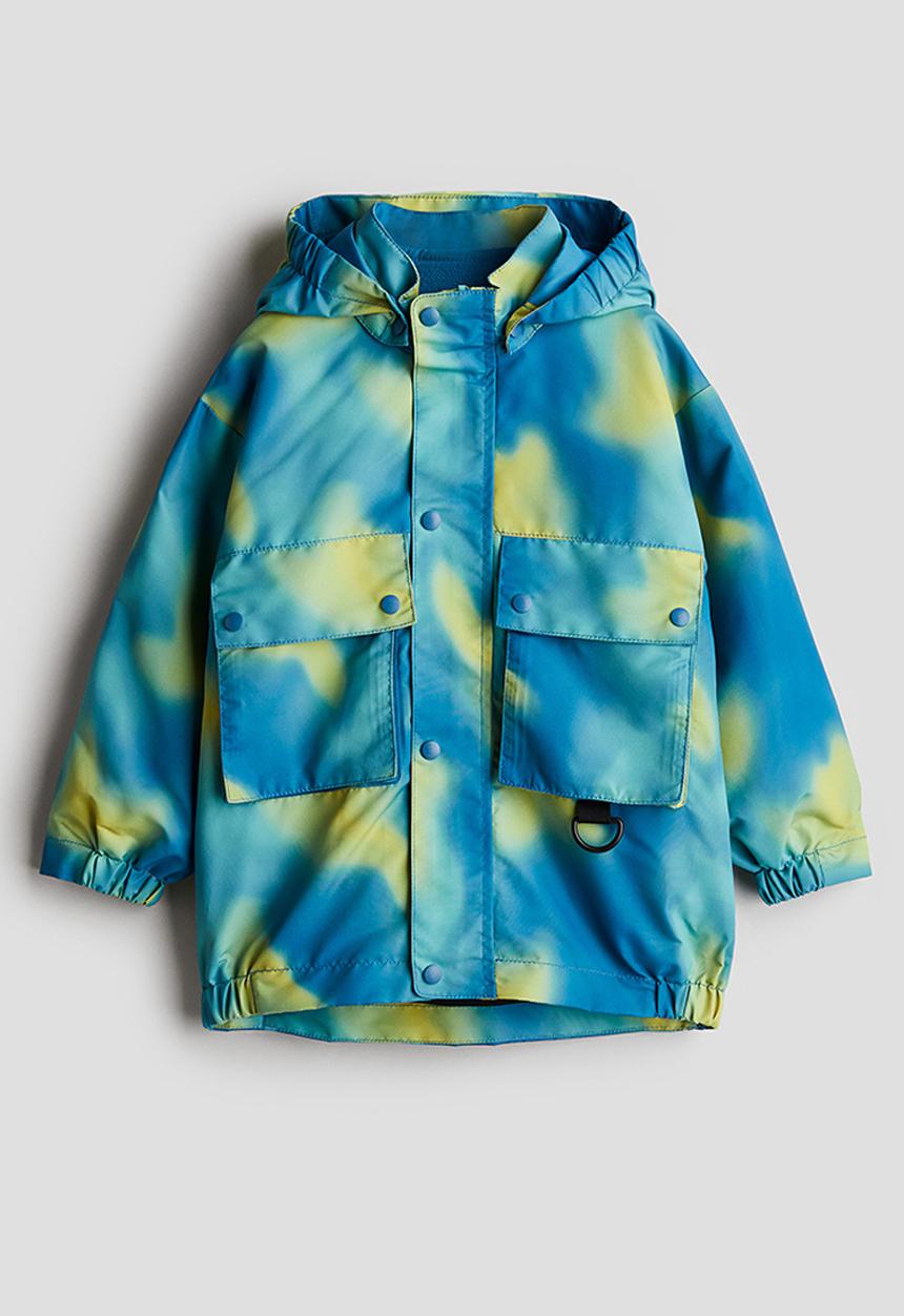 H&M - Water-repellent 3-in-1 jacket - blue green patterned