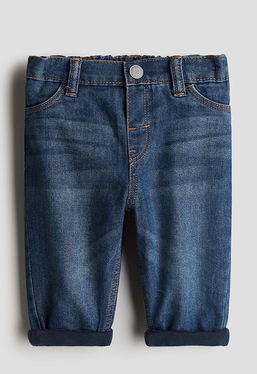 H&M - Jersey-lined jeans - dark denim blue
