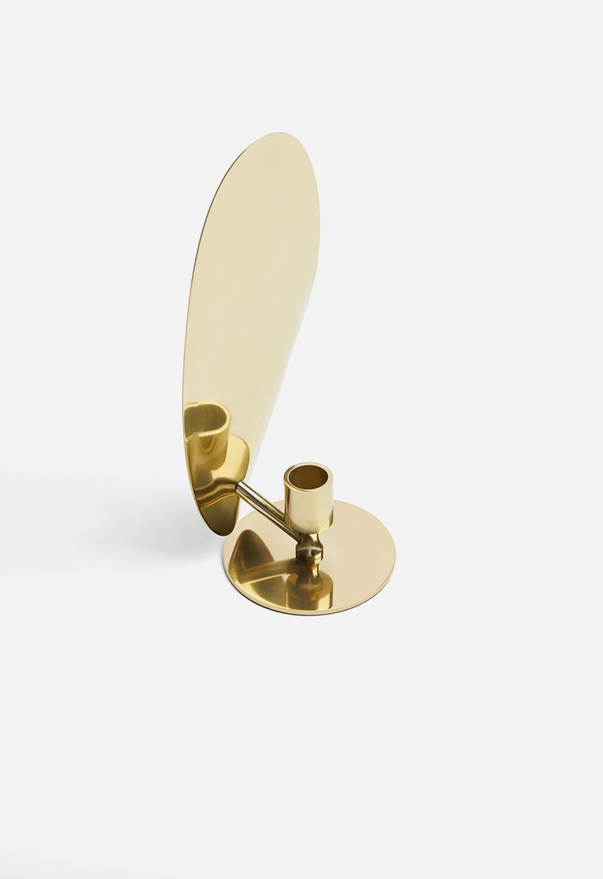 H&M - Metal candlestick - gold-coloured