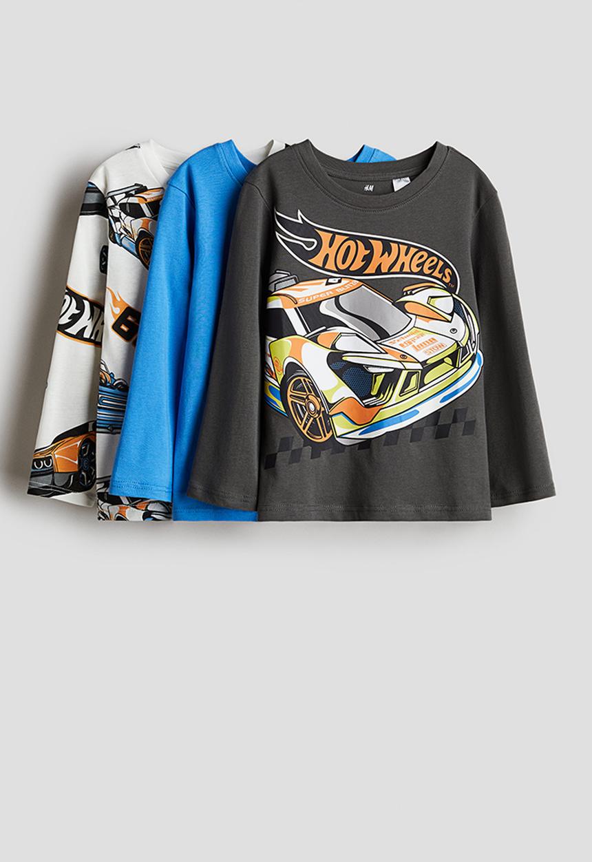 H&M - 3-Pack long-sleeved t-shirts - multi 