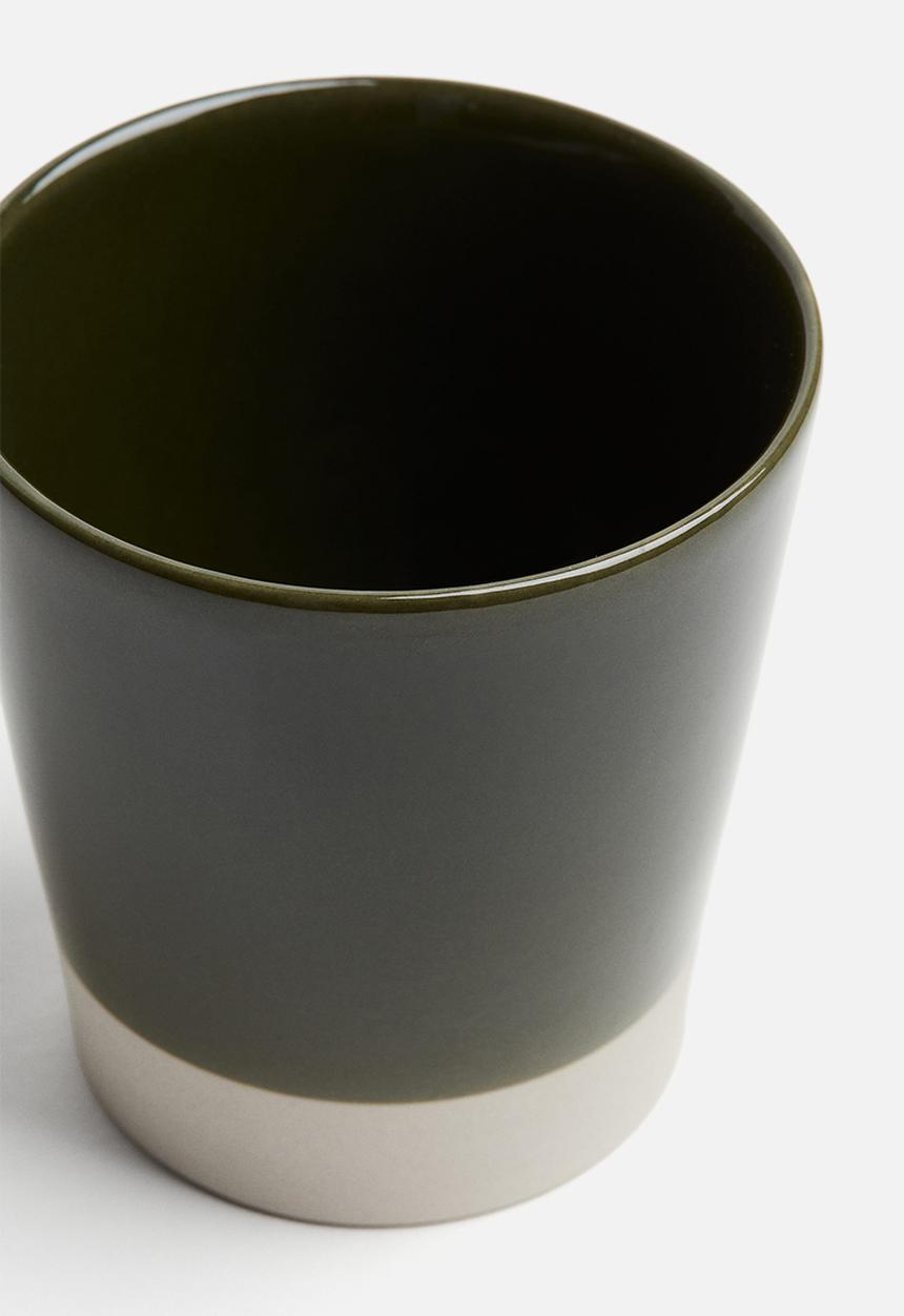 H&M - Stoneware mug - dark green