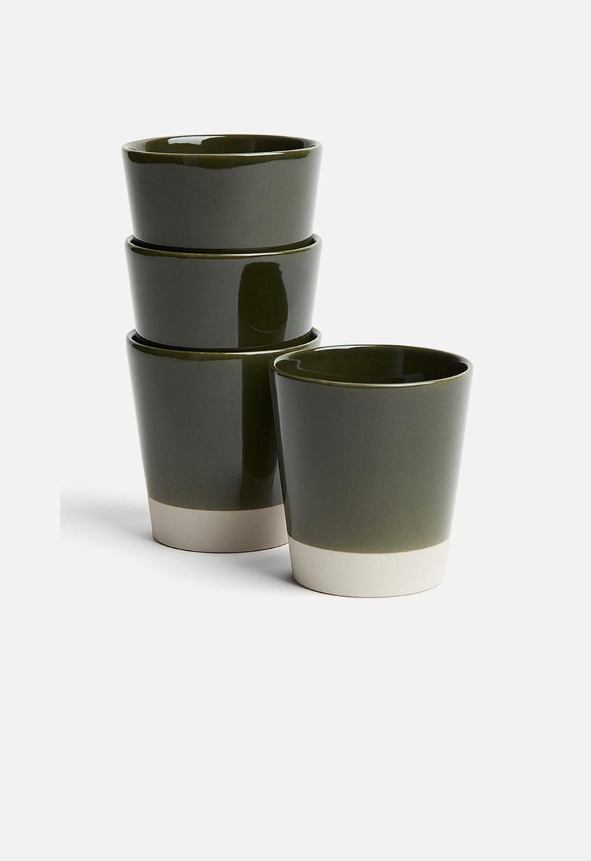 H&M - Stoneware mug - dark green