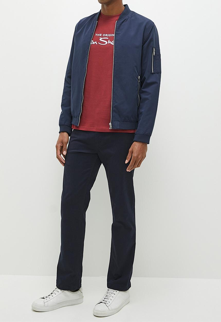 Ben Sherman - Signature Tee-Shirt Flock Print - Berry