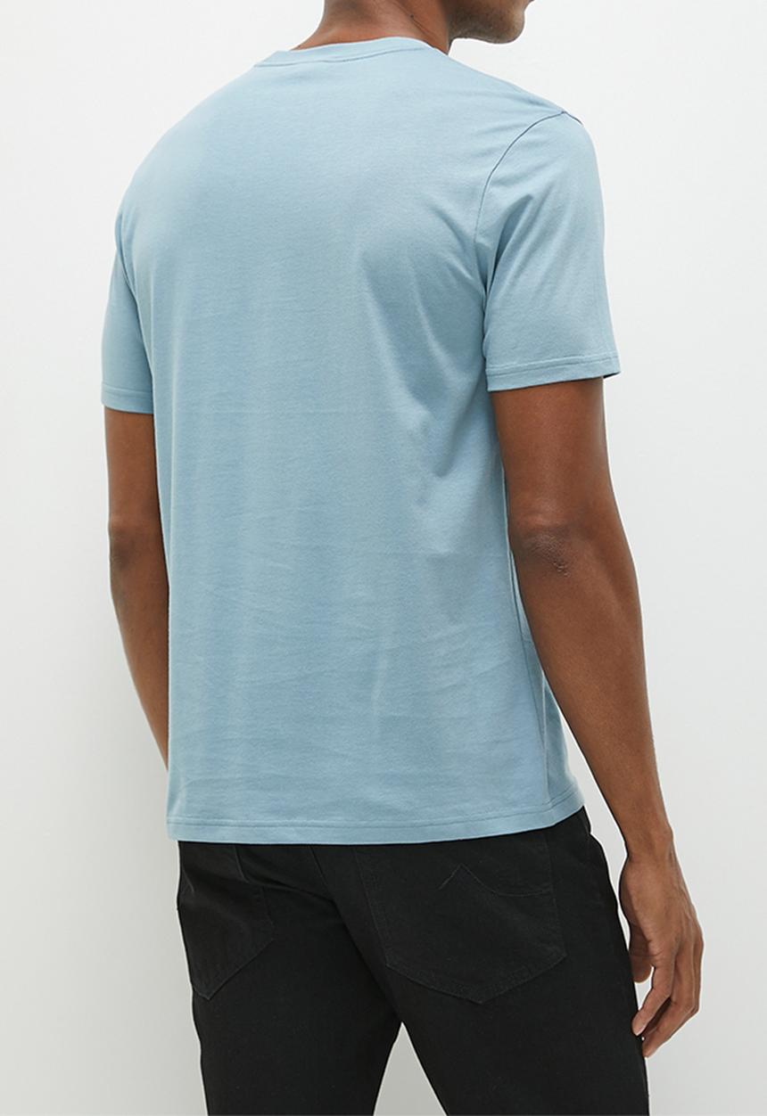 Ben Sherman - Signature Tee-Shirt Flock Print - blue