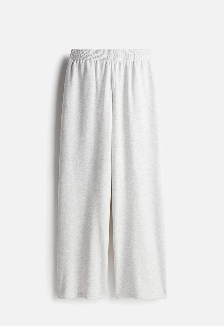 H&M - Wide joggers - light grey 