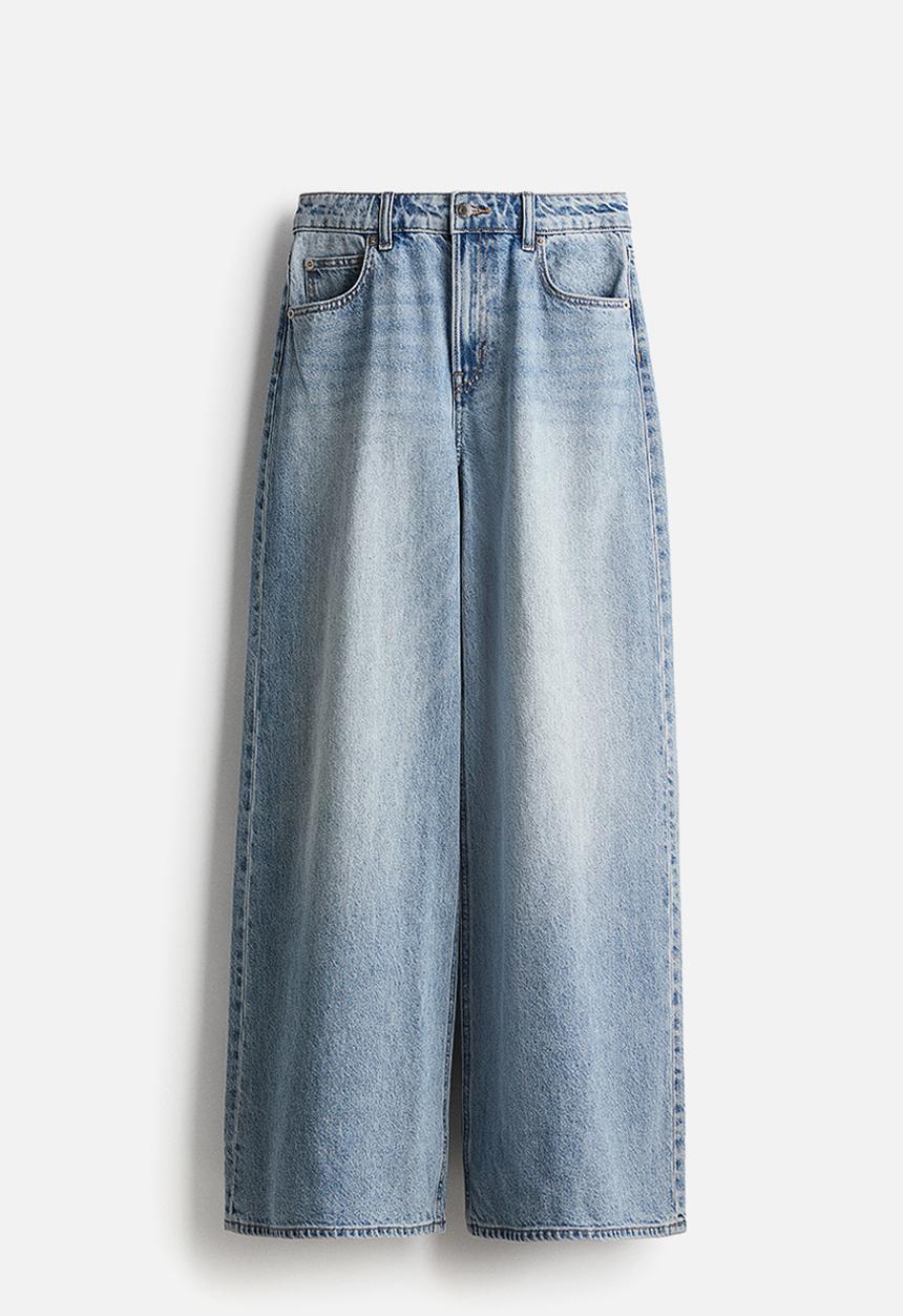H&M - Wide jeans - light denim blue