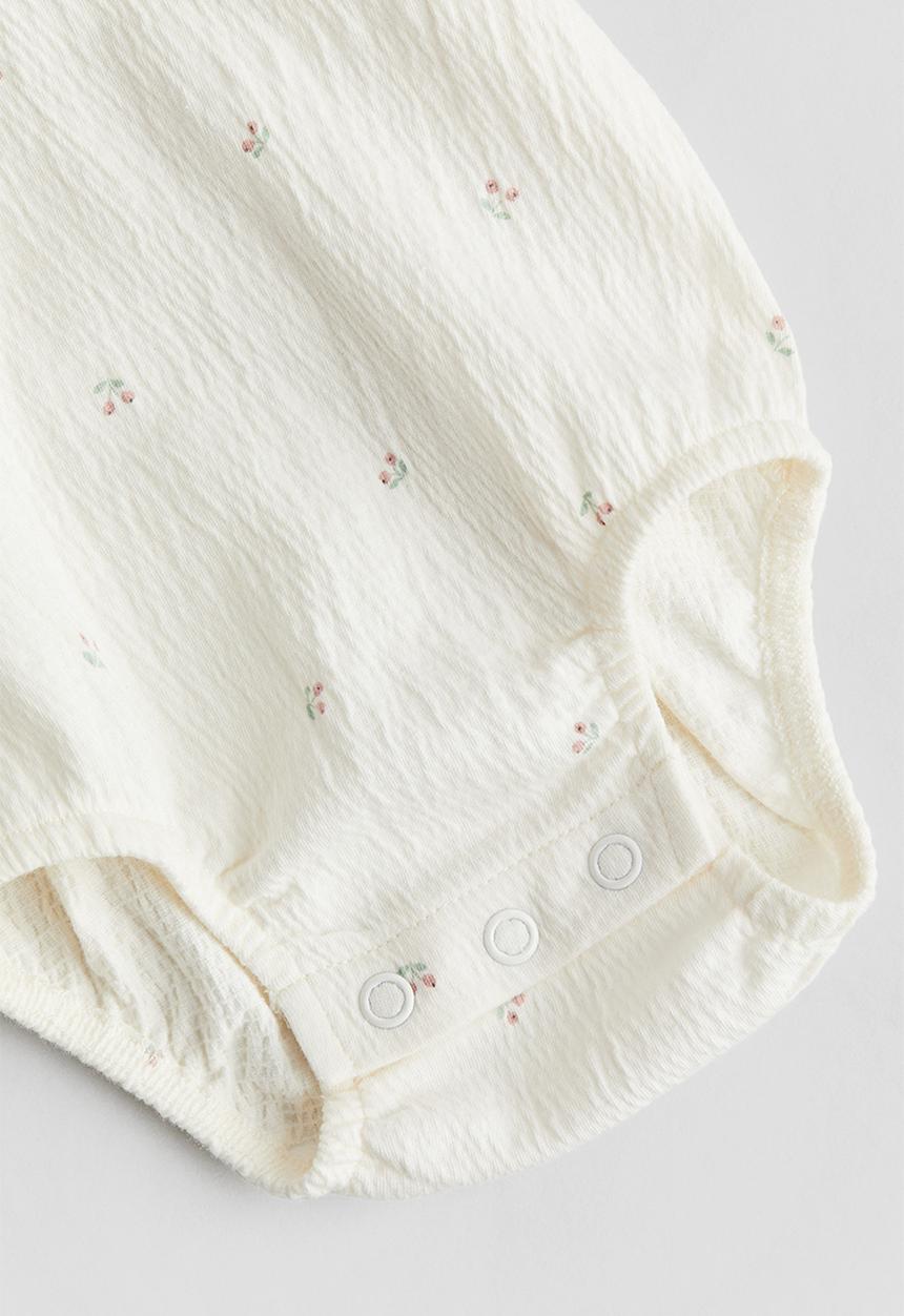 H&M - Collared crinkled bodysuit - multi