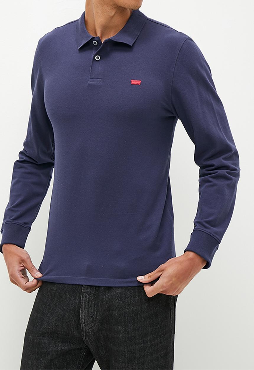 Levi’s® - Long sleeve slim housemark polo - Naval Academy