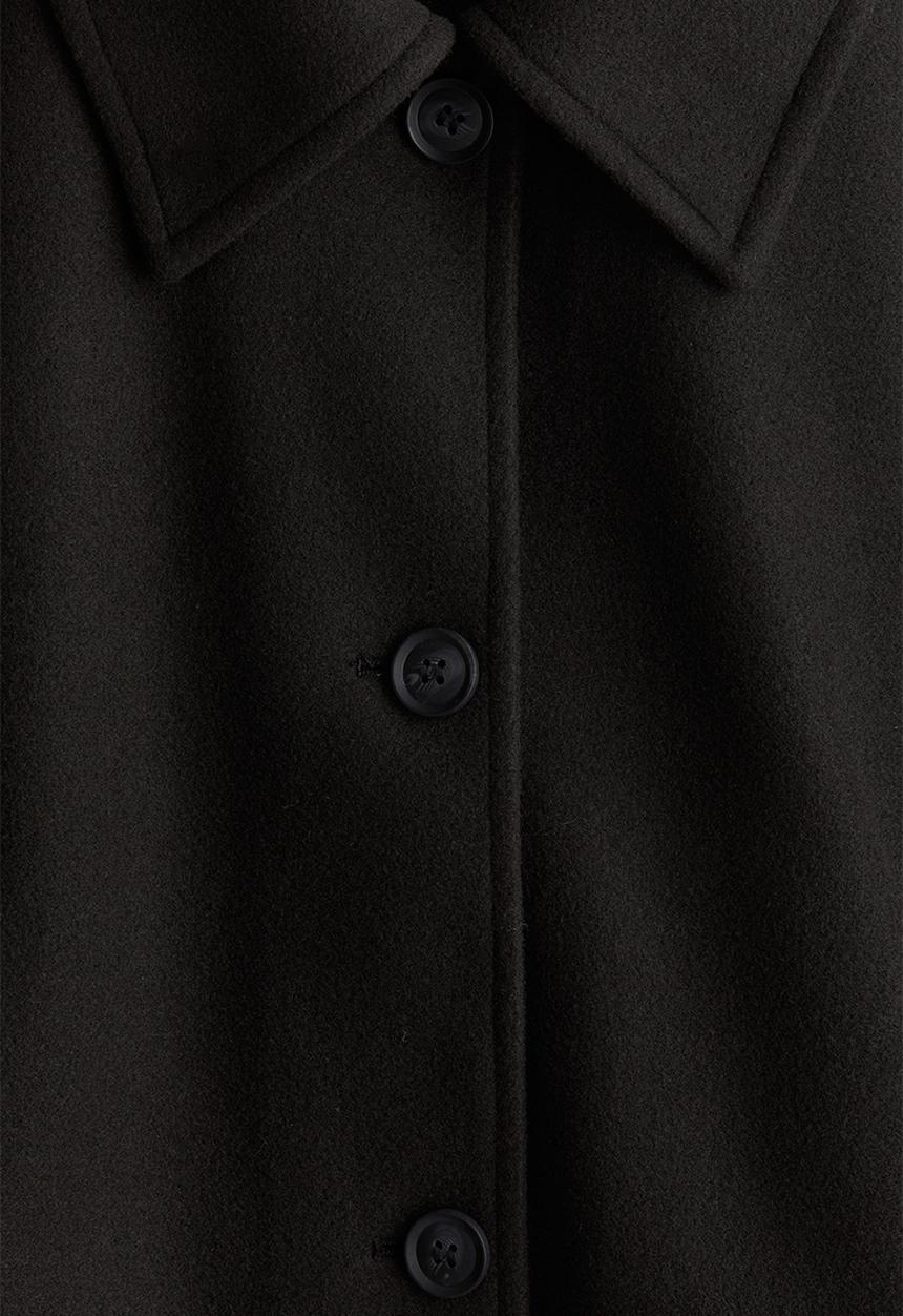 H&M - Felted jacket - black