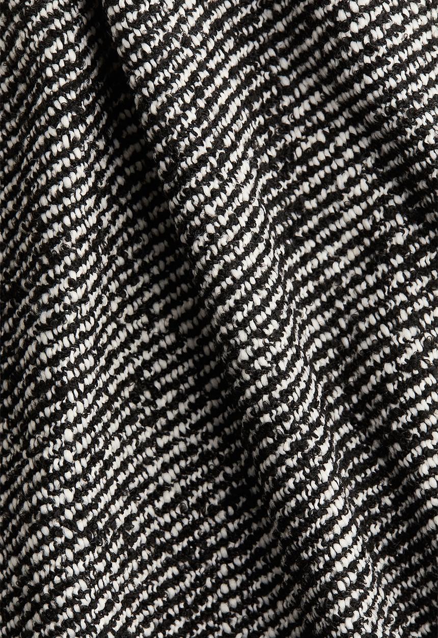 H&M - Mini skirt - black/striped