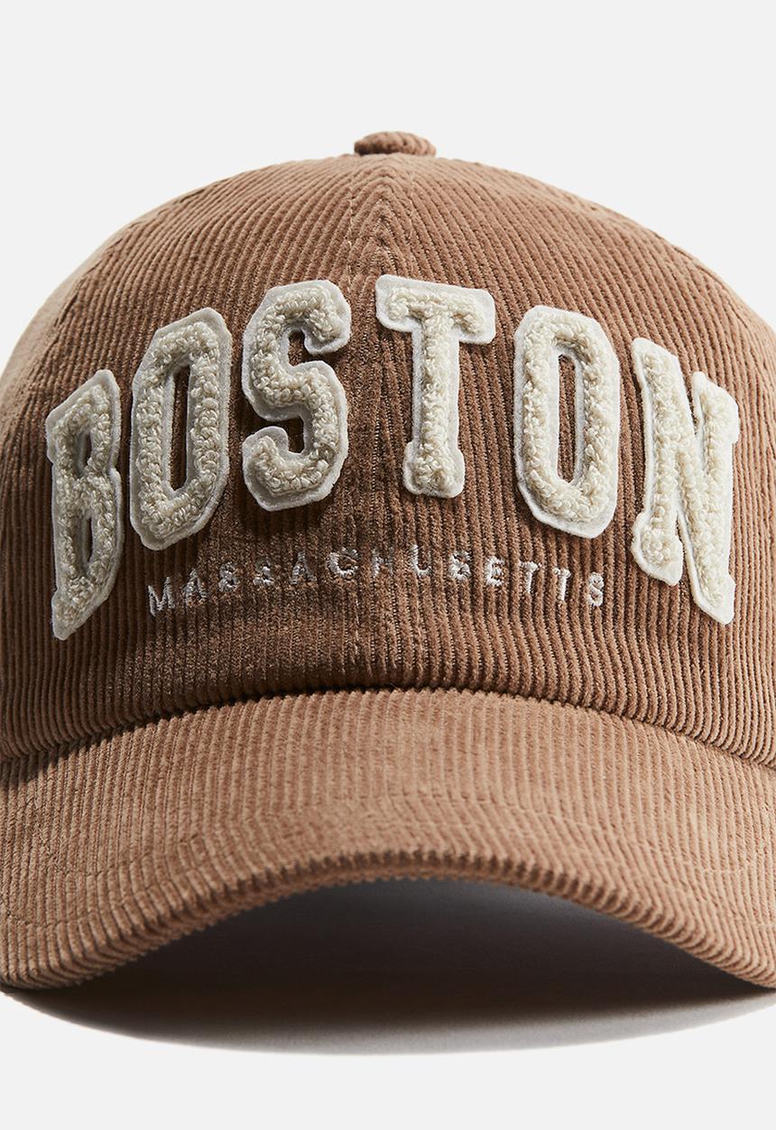 H&M - Corduroy cap - dark beige/boston