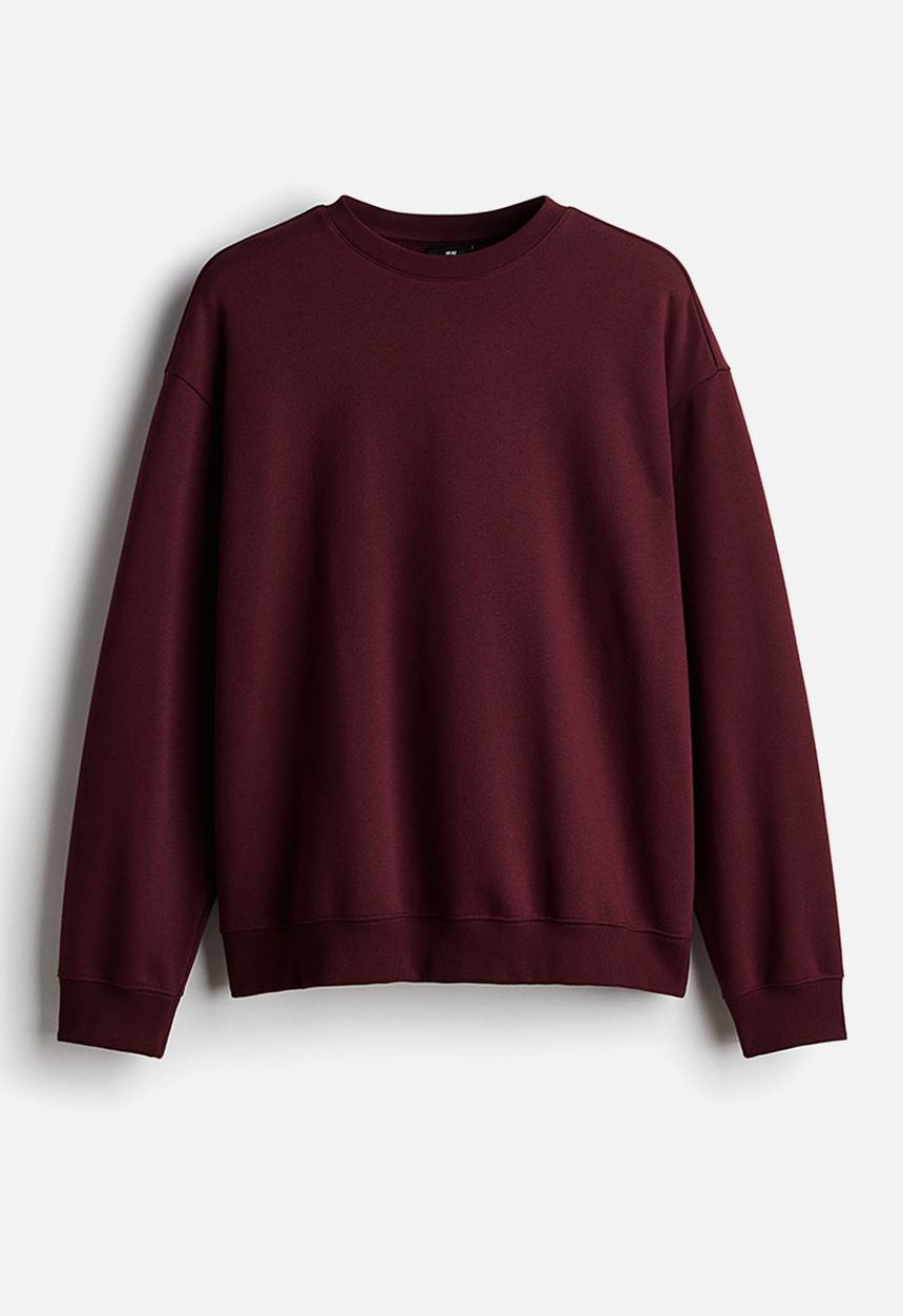 H&M - Loose fit sweatshirt - burgundy 