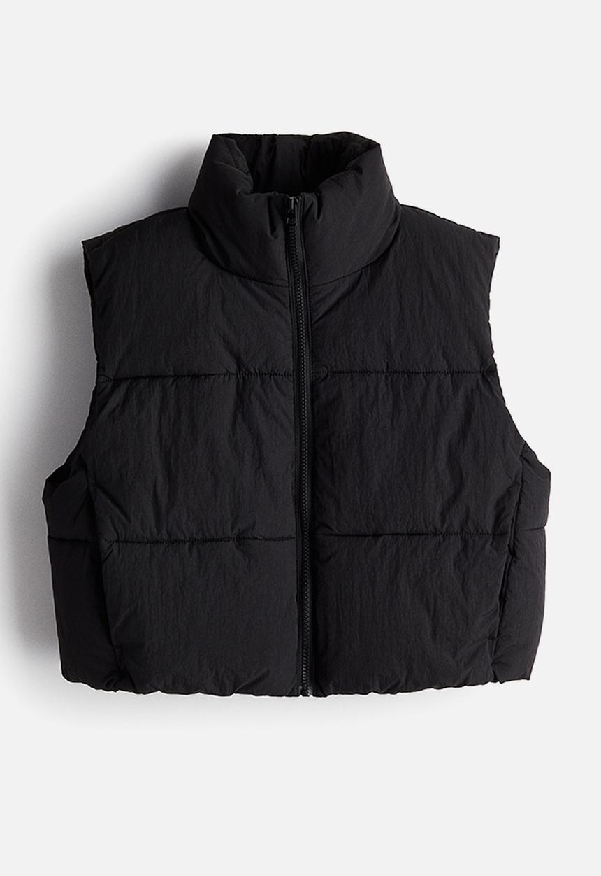 H&M - Puffer gilet - black