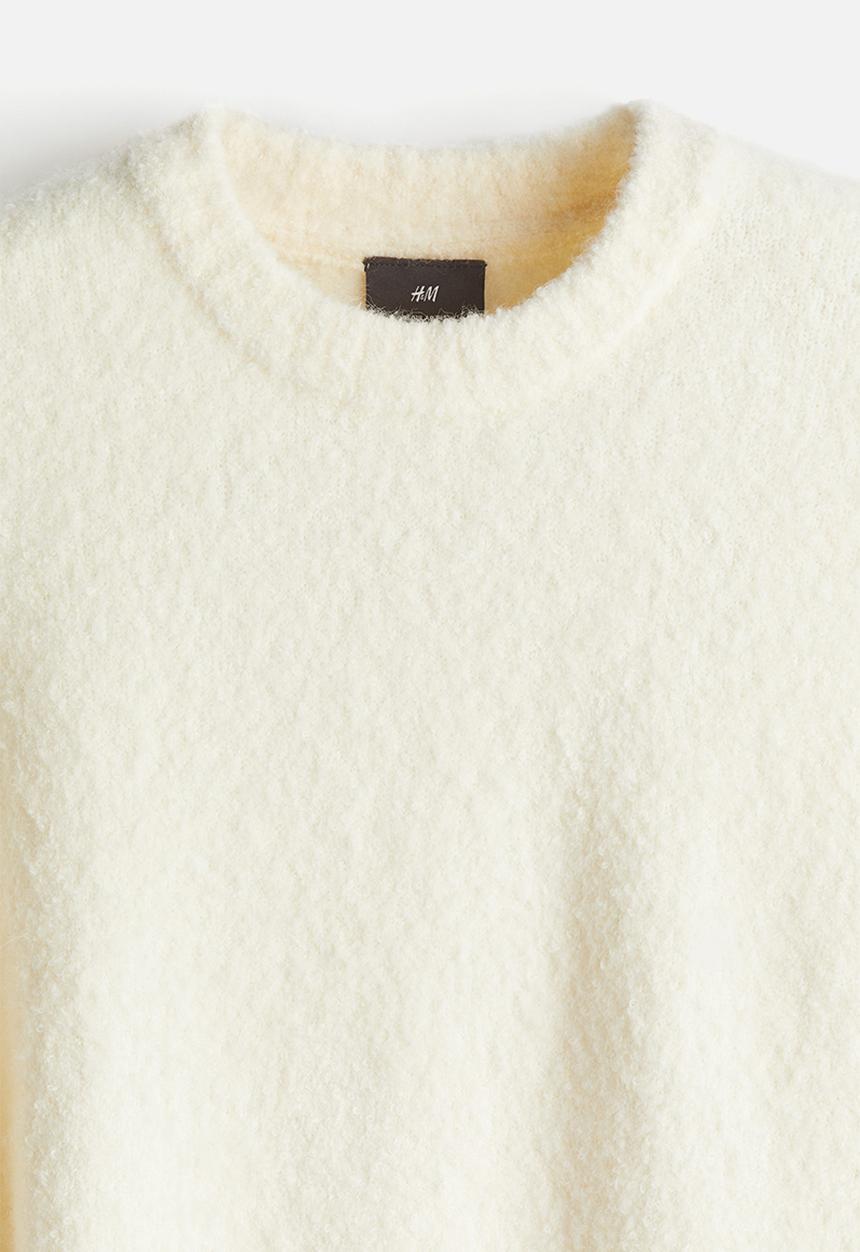 H&M - Regular fit fine-knit jumper - cream