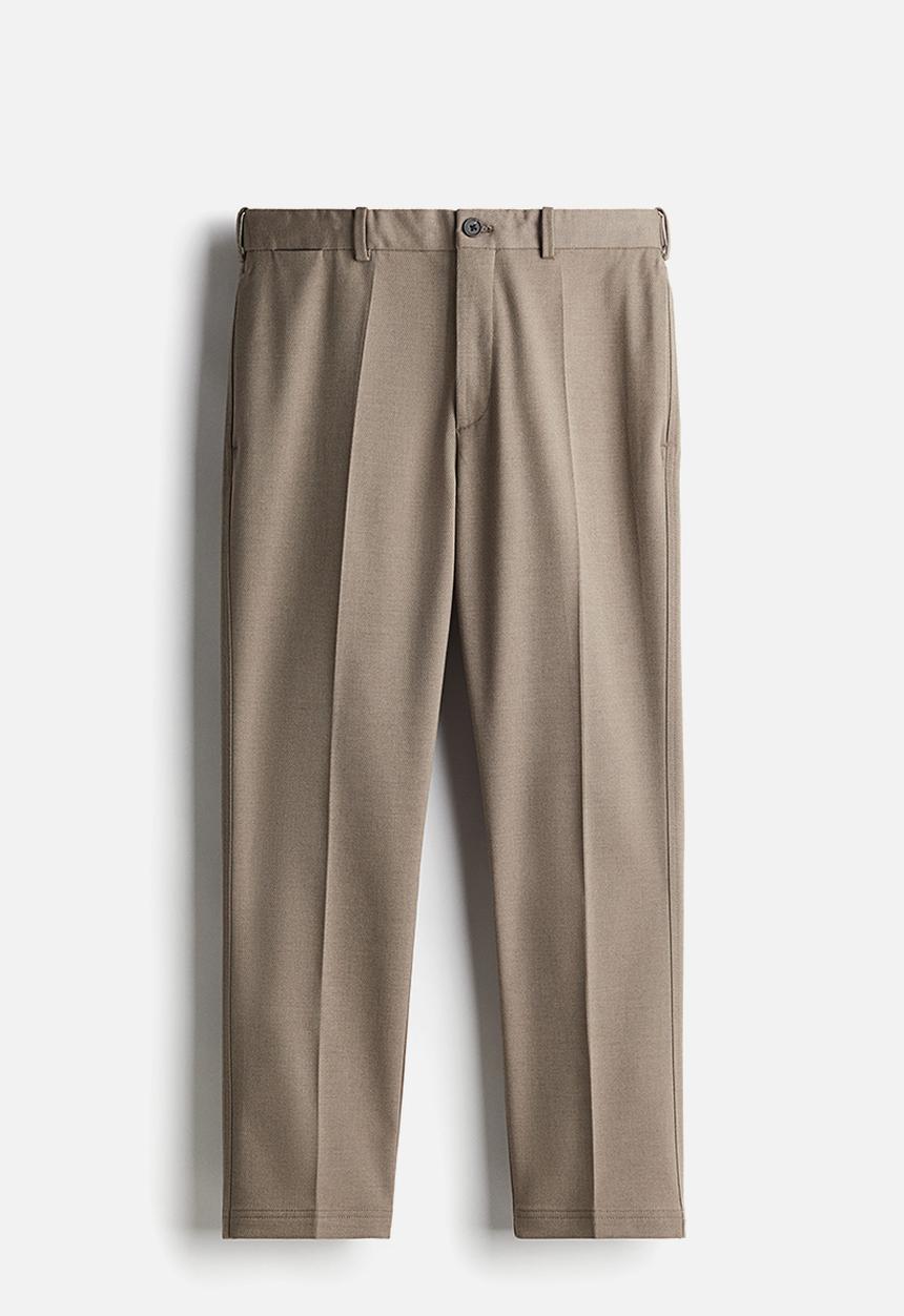 H&M - Regular fit cropped trousers - beige