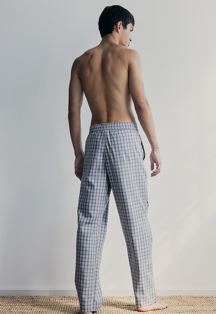 H&M - Lyocell-blend pyjama bottoms - grey,multi