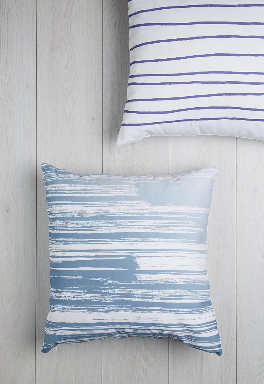 Sixth Floor - Deep blue printed cushion