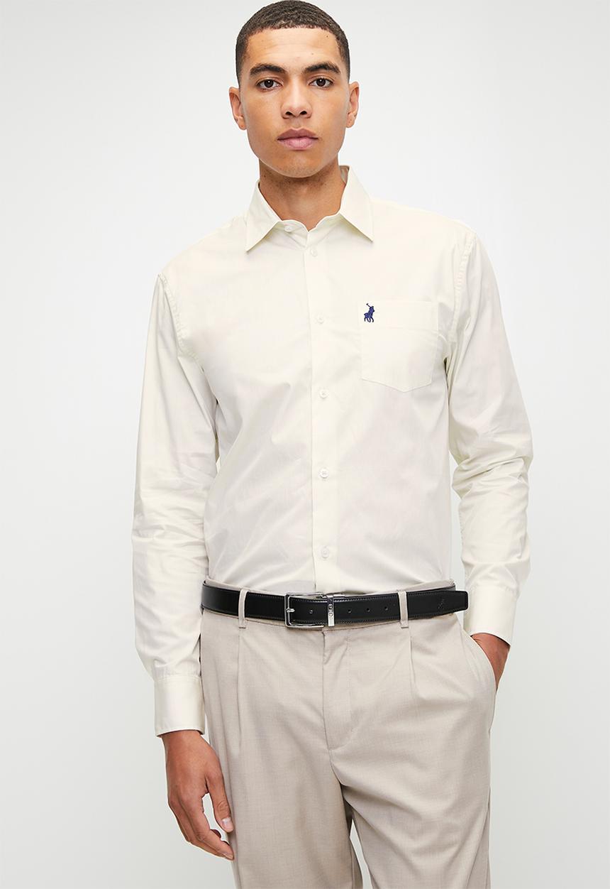 POLO - Mens Ls Pocket Work Shirt - White