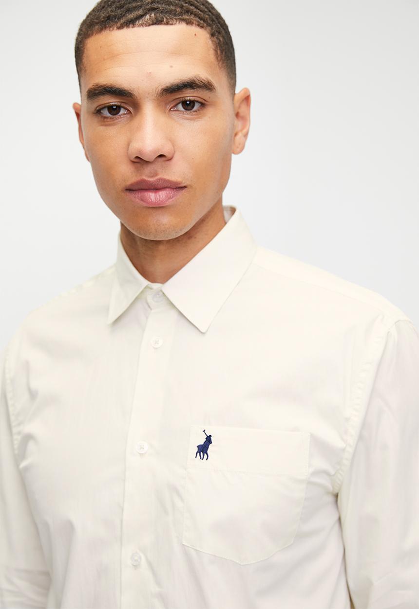 POLO - Mens Ls Pocket Work Shirt - White