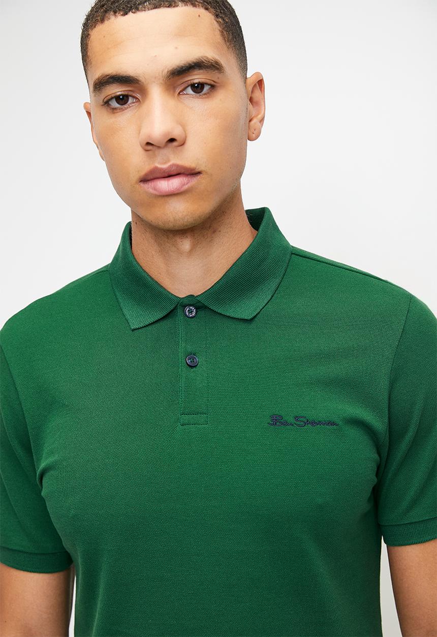 Ben Sherman - Ben Polo Short Sleeve - Forest Green