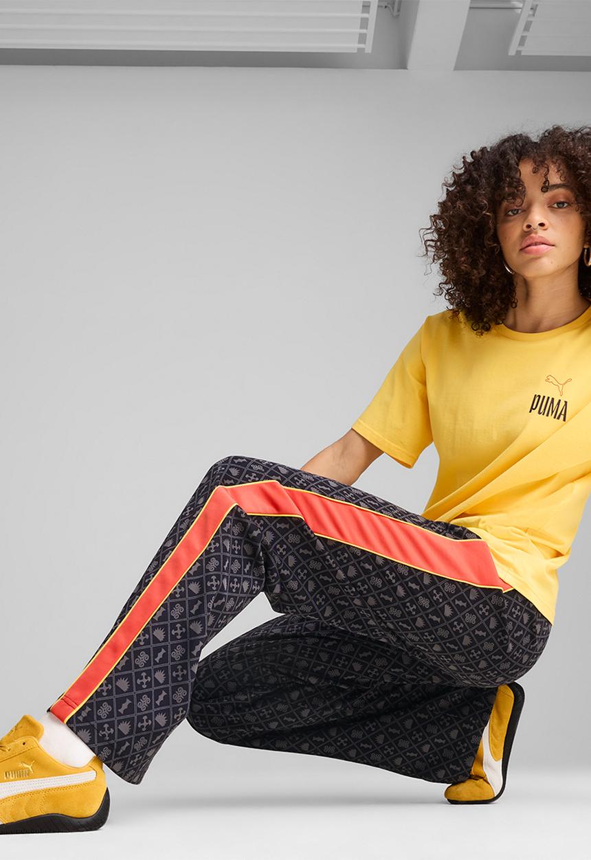 PUMA - Road To Unity Aop Straight Track Pants Dk Op - New Navy-Aop