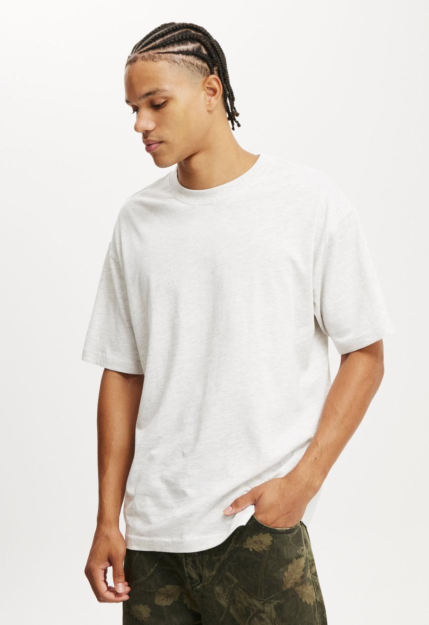 Cotton On - Organic Loose Fit T-Shirt - White Marle