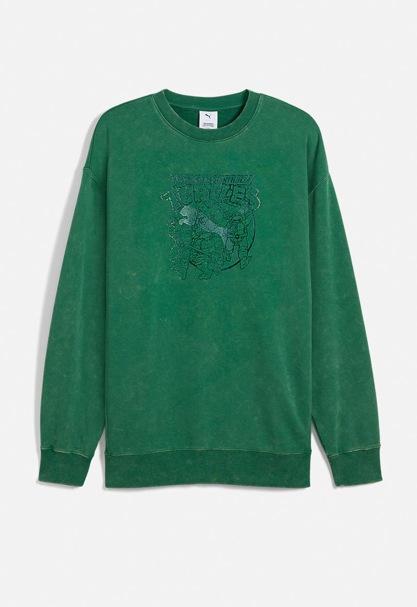 PUMA - PUMA X TMNT Relaxed Graphic Crew TR - Vine