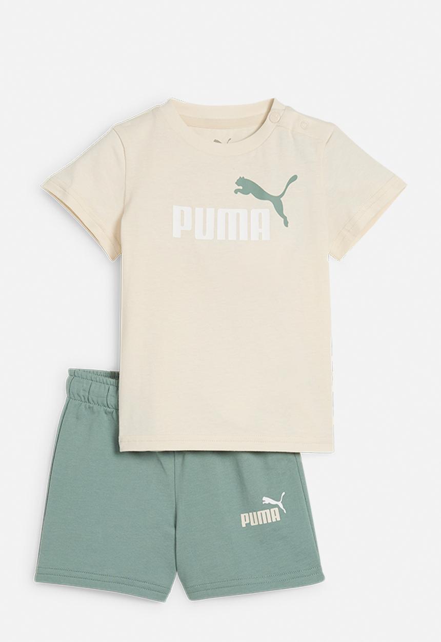 PUMA - Minicats ess tee and shorts set inf - alpine snow