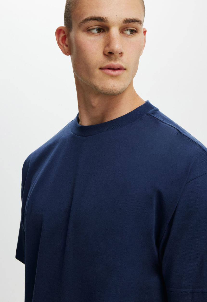 Cotton On - Box Fit T-shirt - True Navy